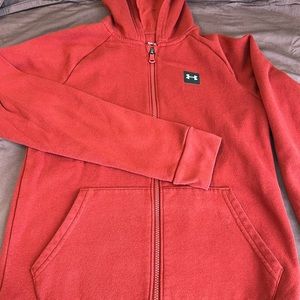Under armor red jacket for boys size :large